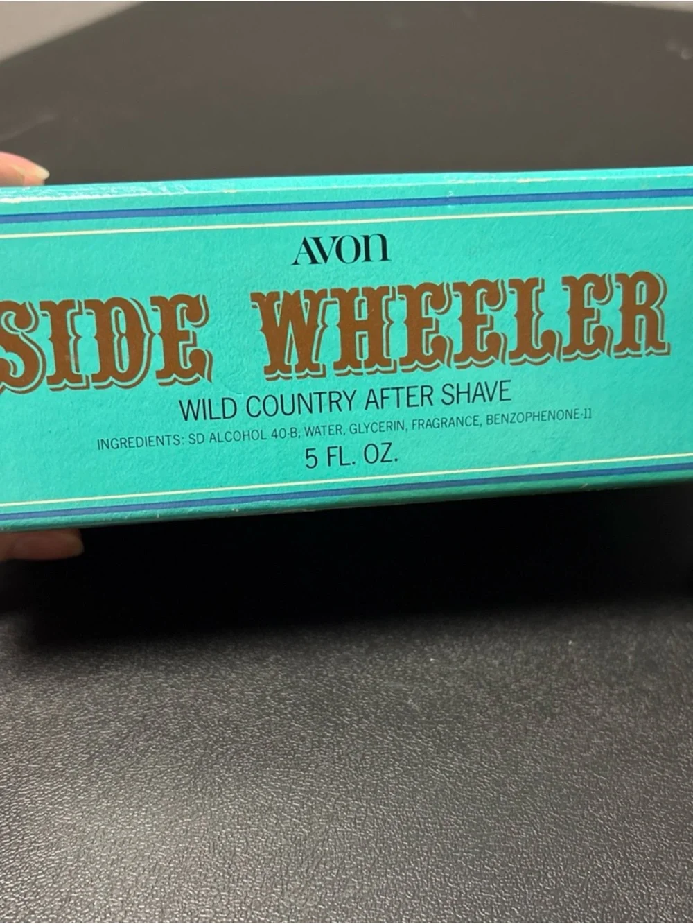 Vintage Avon Side Wheeler Bottle Decanter Wild Country After Shave Full With Box